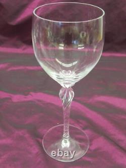 Set of 8 LENOX ARIA clear crystal wine glasses 7 5/8 x 3