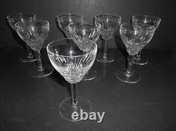 Set of 8 Rubato Pattern Cut Crystal 3 oz. Port Wine Stems by Royal Leerdam