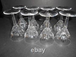 Set of 8 Rubato Pattern Cut Crystal 3 oz. Port Wine Stems by Royal Leerdam