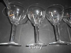 Set of 8 Rubato Pattern Cut Crystal 3 oz. Port Wine Stems by Royal Leerdam