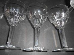 Set of 8 Rubato Pattern Cut Crystal 3 oz. Port Wine Stems by Royal Leerdam