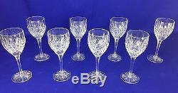 Set of 8 Stuart Crystal Shaftesbury Water Goblet Wine Glass 6.9 or 17.5cm