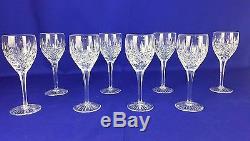 Set of 8 Stuart Crystal Shaftesbury Water Goblet Wine Glass 6.9 or 17.5cm