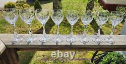 Set of 8 Vintage GORHAM Crystal CHAPELLE Wine Glasses 7.75 (NACHTMANN Tiffany)