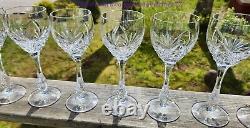 Set of 8 Vintage GORHAM Crystal CHAPELLE Wine Glasses 7.75 (NACHTMANN Tiffany)