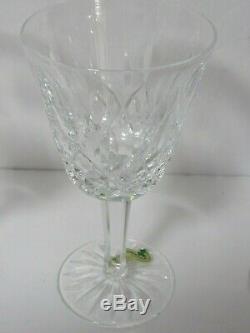 Set of 8 Vintage WATERFORD CRYSTAL LISMORE Claret / White Wine Glasses 5 7/8