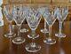 Set of 8 Vintage Waterford Crystal Carina Wine Glasses Goblets 7 1/8 Tall