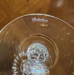 Set of 8 Vintage Waterford Crystal Carina Wine Glasses Goblets 7 1/8 Tall