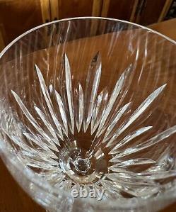 Set of 8 Vintage Waterford Crystal Carina Wine Glasses Goblets 7 1/8 Tall