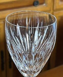 Set of 8 Vintage Waterford Crystal Carina Wine Glasses Goblets 7 1/8 Tall