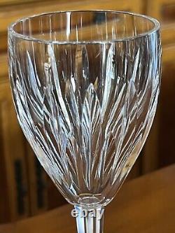 Set of 8 Vintage Waterford Crystal Carina Wine Glasses Goblets 7 1/8 Tall