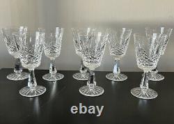 Set of 8 Vintage Waterford Crystal Lismore Claret Wine Glasses 5 7/8 Set of 12