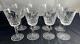 Set of 8 Waterford Crystal LISMORE Claret Wine Glasses