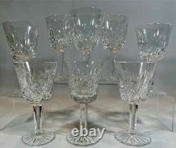Set of 8 Waterford LIsmore Crystal Claret Wine Glasses 57/8in X 3in