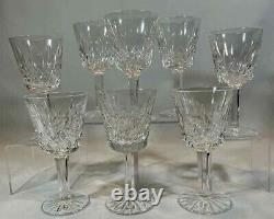 Set of 8 Waterford LIsmore Crystal Claret Wine Glasses 57/8in X 3in