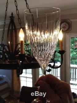Set of 9 Miller Rogaska Vogue pattern Fine Crystal Wine Glasses/Water Goblets
