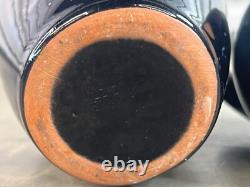 Set of Black BLOCK Crystal Capers Wine Glasses, Pitcher Midnight MCM