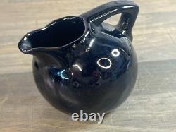 Set of Black BLOCK Crystal Capers Wine Glasses, Pitcher Midnight MCM