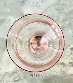 Set of Mikasa Pink Wine Glasses 7 Large and 5 Small MINT CONDITION