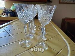 Set of Nine Lead Crystal Wine Glasses - Bryn Mawr Full Lead Crystal Goblets