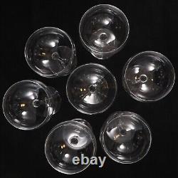 Set of SEVEN BACCARAT Crystal Pavillon Chambertin Balloon Wine Glasses