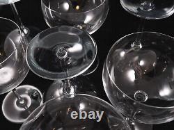Set of SEVEN BACCARAT Crystal Pavillon Chambertin Balloon Wine Glasses