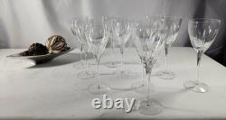 Set of Ten (10) Vintage Gorham White Wine Fine Crystal Cut Glasses BRAND NEW