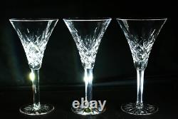 Set of Three Waterford Ashbourne (Cut Base) Large Claret Stems Made In Ireland