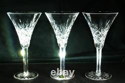 Set of Three Waterford Ashbourne (Cut Base) Large Claret Stems Made In Ireland