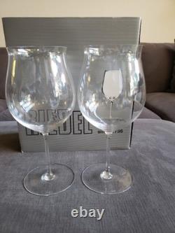 Set of Two Riedel SOMMELIERS Burgundy Grand Cru HANDMADE Crystal Wine Glasses
