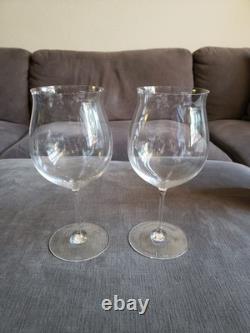 Set of Two Riedel SOMMELIERS Burgundy Grand Cru HANDMADE Crystal Wine Glasses