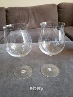 Set of Two Riedel SOMMELIERS Burgundy Grand Cru HANDMADE Crystal Wine Glasses