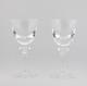 Set of Two Steuben Teardrop-stem Wine Glasses