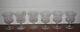 Set of six Edinburgh Crystal THISTLE wine glasses 4 & 3/4 high EXCELLENT