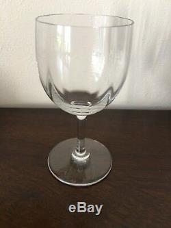 Signed Baccarat Crystal Montaigne Optic 4 7/8 Inch Tall Port Wine Glass
