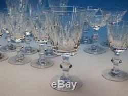 Signed Hawkes Crystal Cut Glass 16 Goblets 5 Water, 8 Wine, 3 Sherbet Sizes