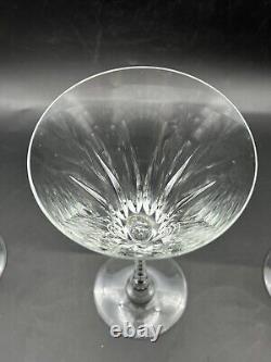 Signed Oscar de la Renta TIFTON Crystal Wine Glasses Set Of 4