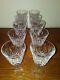 Signed Set of 10 Irish Waterford Cut Crystal Lismore Claret Red Wine Glasses