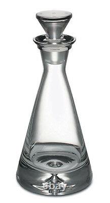 Silver And Cut Glass Spirit Decanter / Wine Carafe (new) Whisky / Port / Brandy