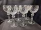 Six (6) Waterford Crystal Curraghmore Pattern Hock Wine Glasses Water Goblets