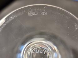 Six (6) Waterford Crystal Curraghmore Pattern Hock Wine Glasses Water Goblets