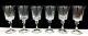 Six Lenox Gala Crystal Wine Glasses