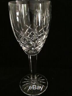 Six Waterford Crystal Araglin Large Wine Goblets