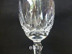 Six Waterford Crystal Kildare White Wine Glasses 6 7/8