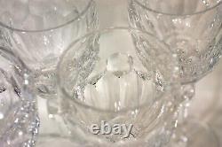 Six Waterford Cut Crystal Curraghmore Claret Wine 7 Glasses Mint