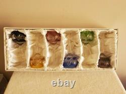 Sklo Bohemia Crystal Wine Glasses Set Of 6 Different Colors New In Box