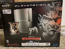 Sony PlayStation 3 Metal Gear Solid Limited Edition 40GB Gun-Metal Grey Console