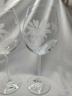Spode Floral Haven 3 Wine Goblets or Glasses 9 1/4 Rare