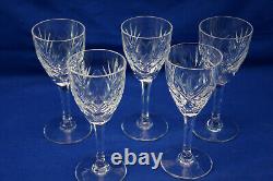 St Louis Chantilly Clear (5) Claret Wine Glasses, 6