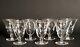 St Louis Crystal Beautiful Cut Wine Glasses Set of 7 SIGNED